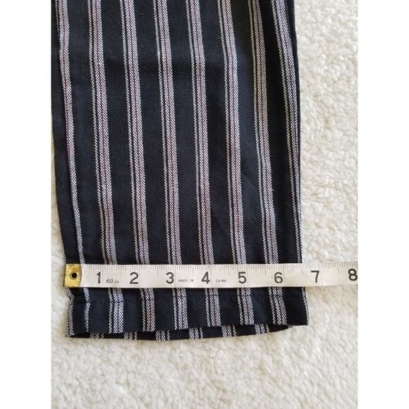 Kut From the Kloth Black Striped Beach Pants Drawstring Lightweight Casual Sz XS - Picture 8 of 13